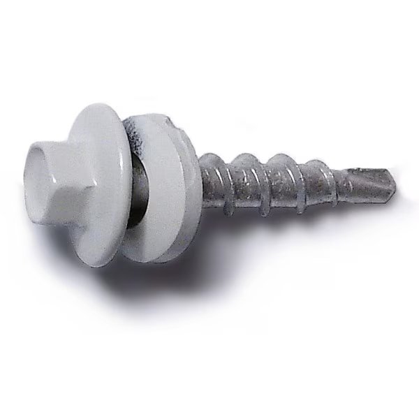 Self-Drilling Screw, #10 x 1 in, Painted Steel Hex Head Hex Drive, 545 PK, Buildright, Mfr#: 09566